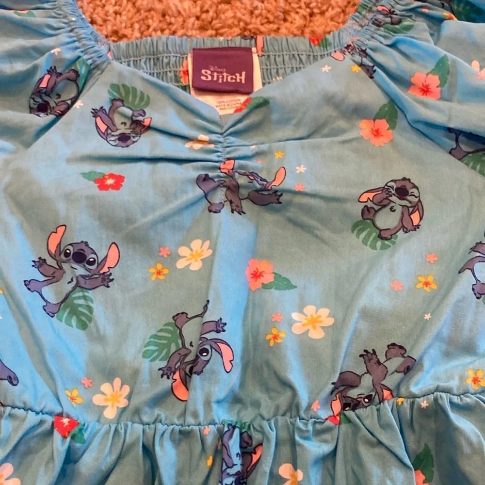 Disney Blue Stitch Kids Dress
